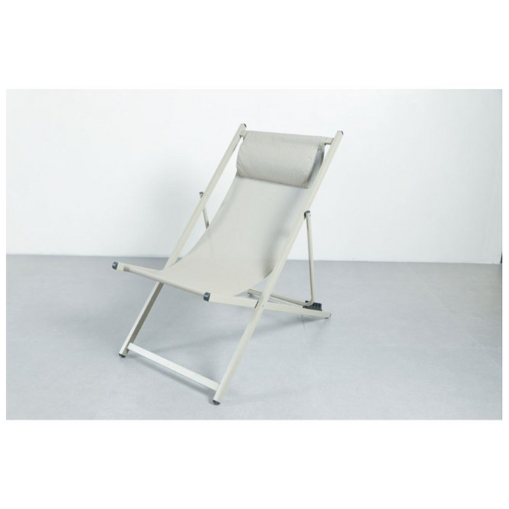 Folding Beach Chair - Taupe