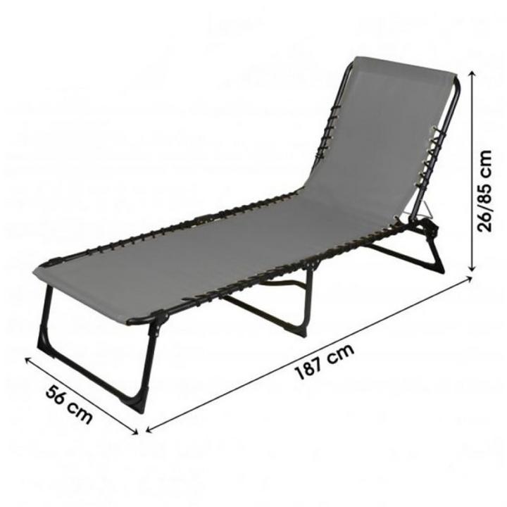 Sun Lounger - Dark Grey