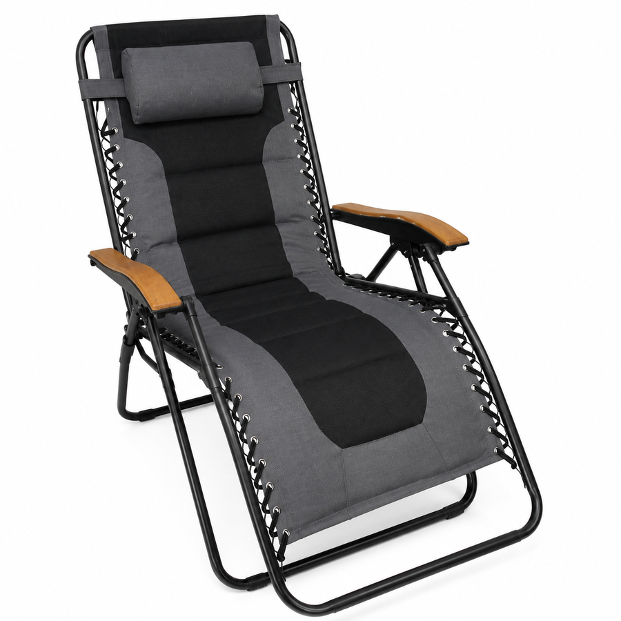 Zero Gravity Chair Padded Black