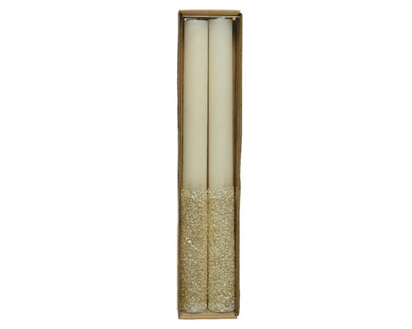 Christmas Dinner Candle 25cm - Cream