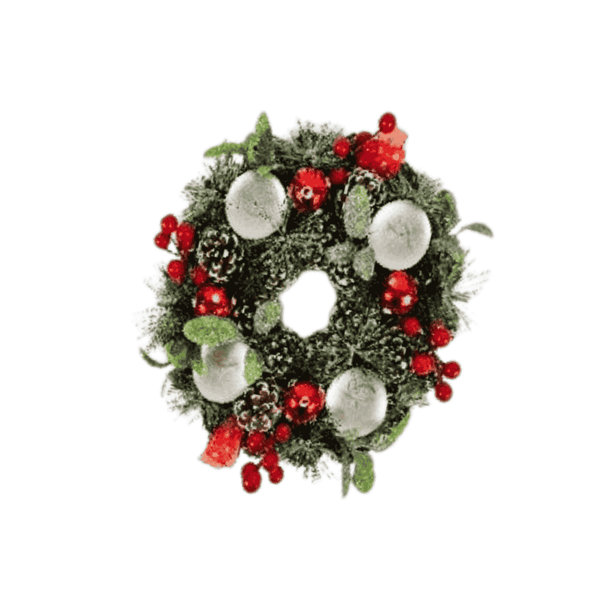 Christmas Elegance Decorated Wreath 27cm