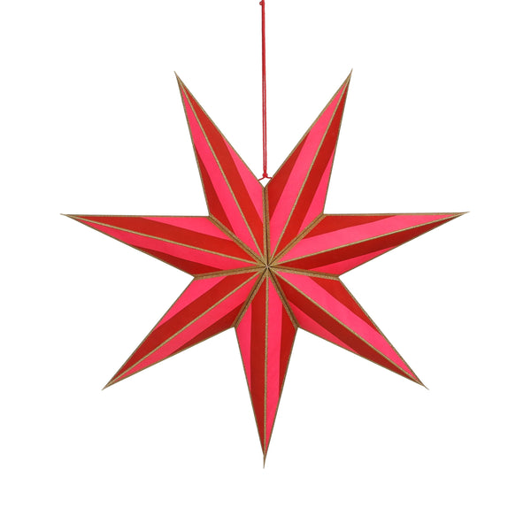 Christmas Hanging Star | Red