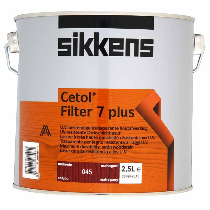 2.5 Litre Sikkens Cetol Filter 7 Plus Mahogany 045