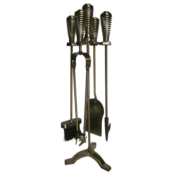 De Vielle Swirl Handle Fire Companion Set