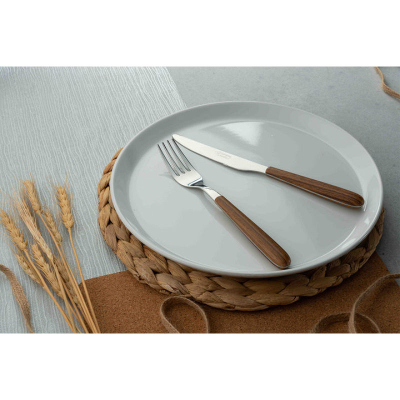 Grunwerg 24 Piece Cutlery Set Wood Effect