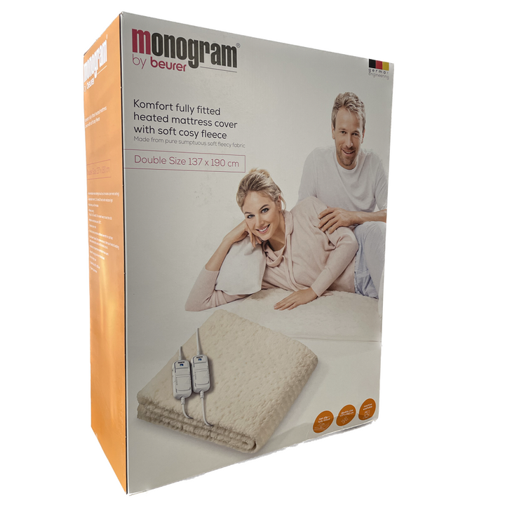 Monogram Dual Control Double Fleece Electric Blanket 137cm x 190cm