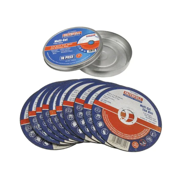Faithfull 115mm (4.5") Inox Discs