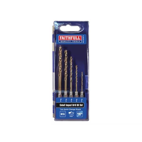 Faithfull Quick Change Impact Driver Drill Bit Set