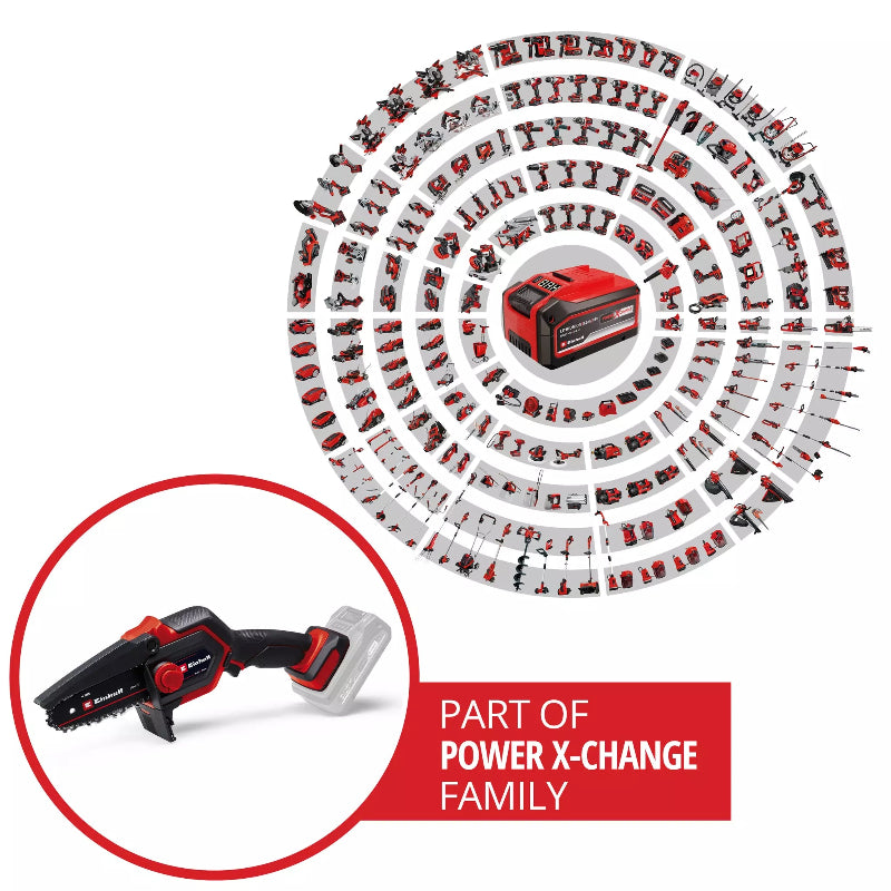 Einhell Power X-Change Cordless 15.8cm Pruning Chainsaw - Bare