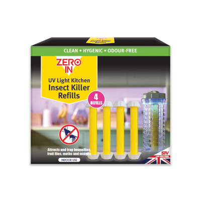Zero In UV Kitchen Insect Killer Refills 4 Pack