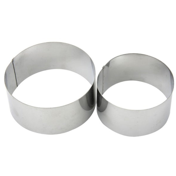 Apollo Stainless Steel Food Ring Moulds 2pc