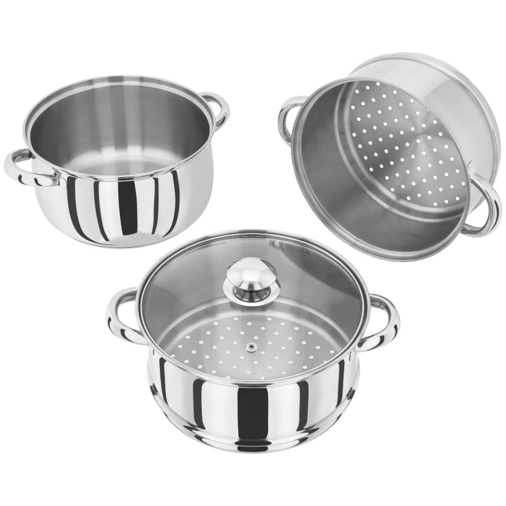 Horwood 3 Tier 16 cm Stainless Steel Steamer