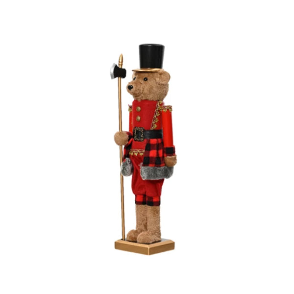 Kaemingk Christmas Nutcracker Bear Red 58cm