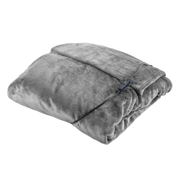 Luxury Heated Throw in Grey