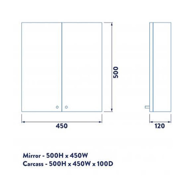 Bathroom Cabinet Double Door Stainless Steel