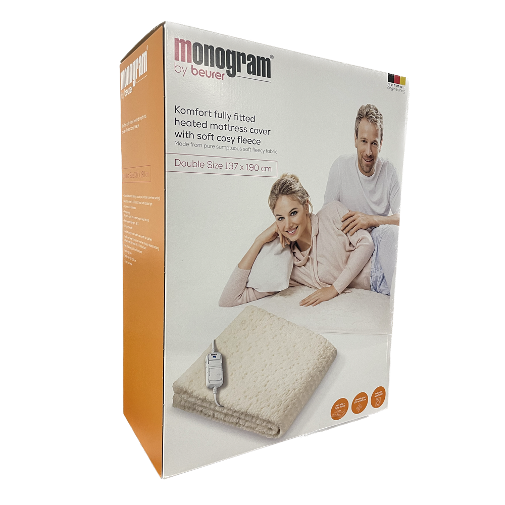 Monogram Double Size Electric Blanket 137cm x 190cm