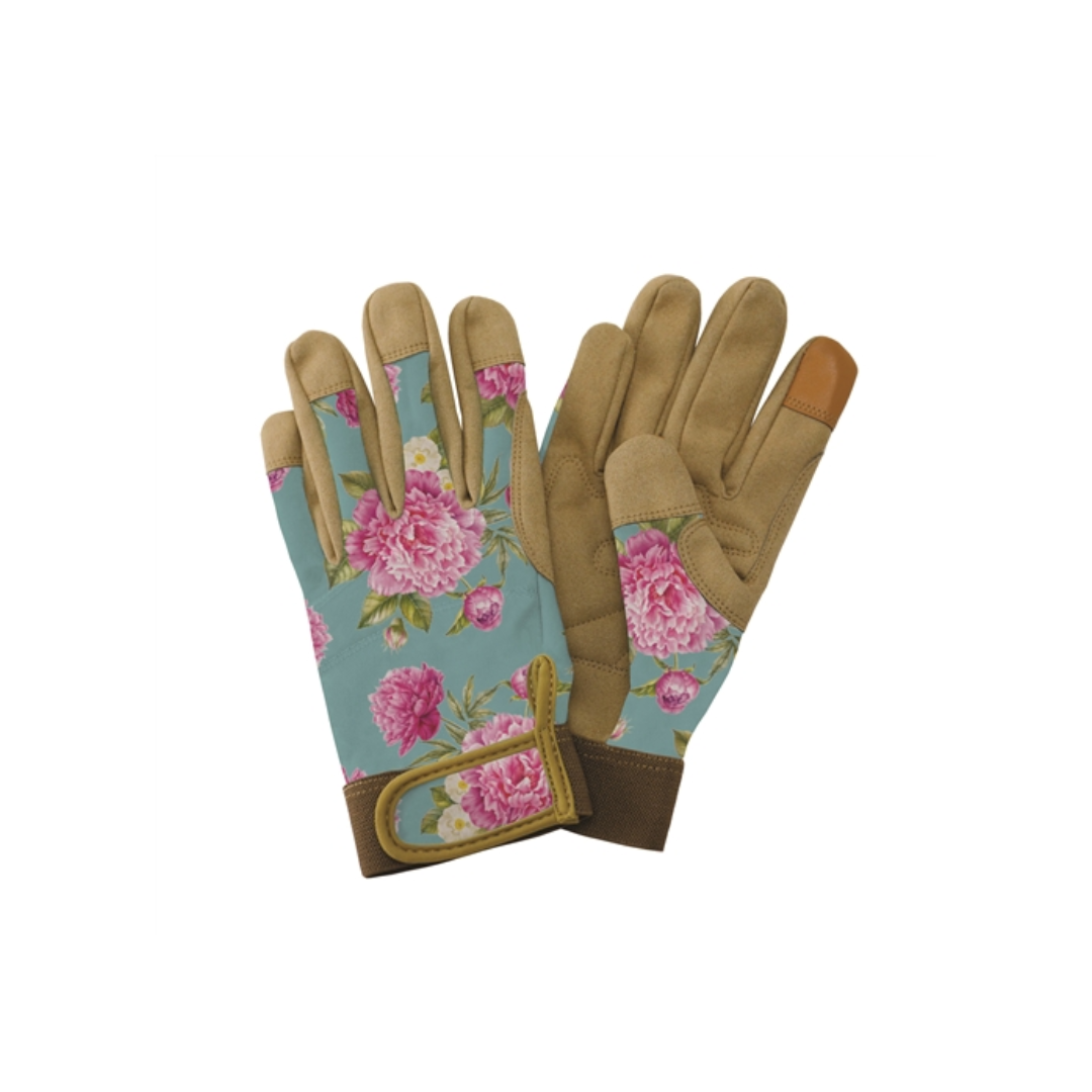 Kent & Stowe Comfort Gloves Peony Aqua - Small