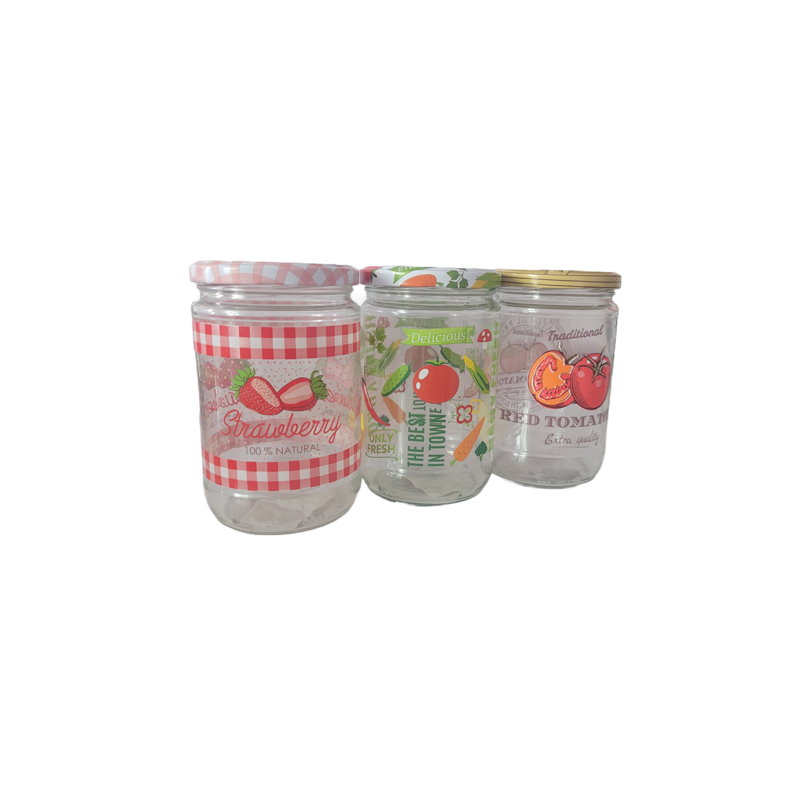 Assorted Glass Jars 660ml