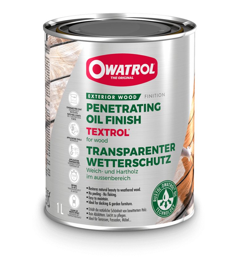 Owatrol Textrol Penetrating Oil For Wood With UV Protection 1L Golden Oak