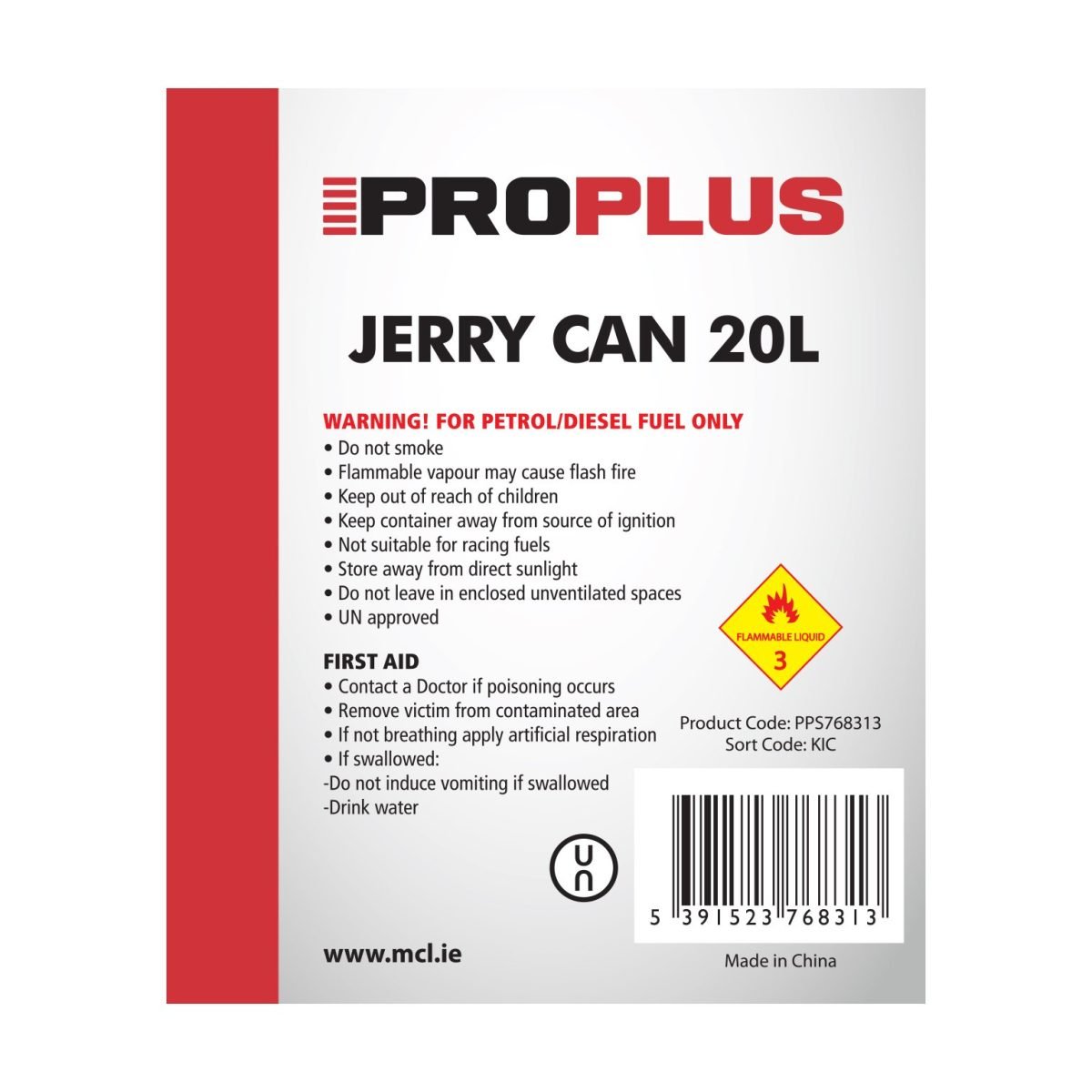 ProPlus Metal Jerry Can 20L