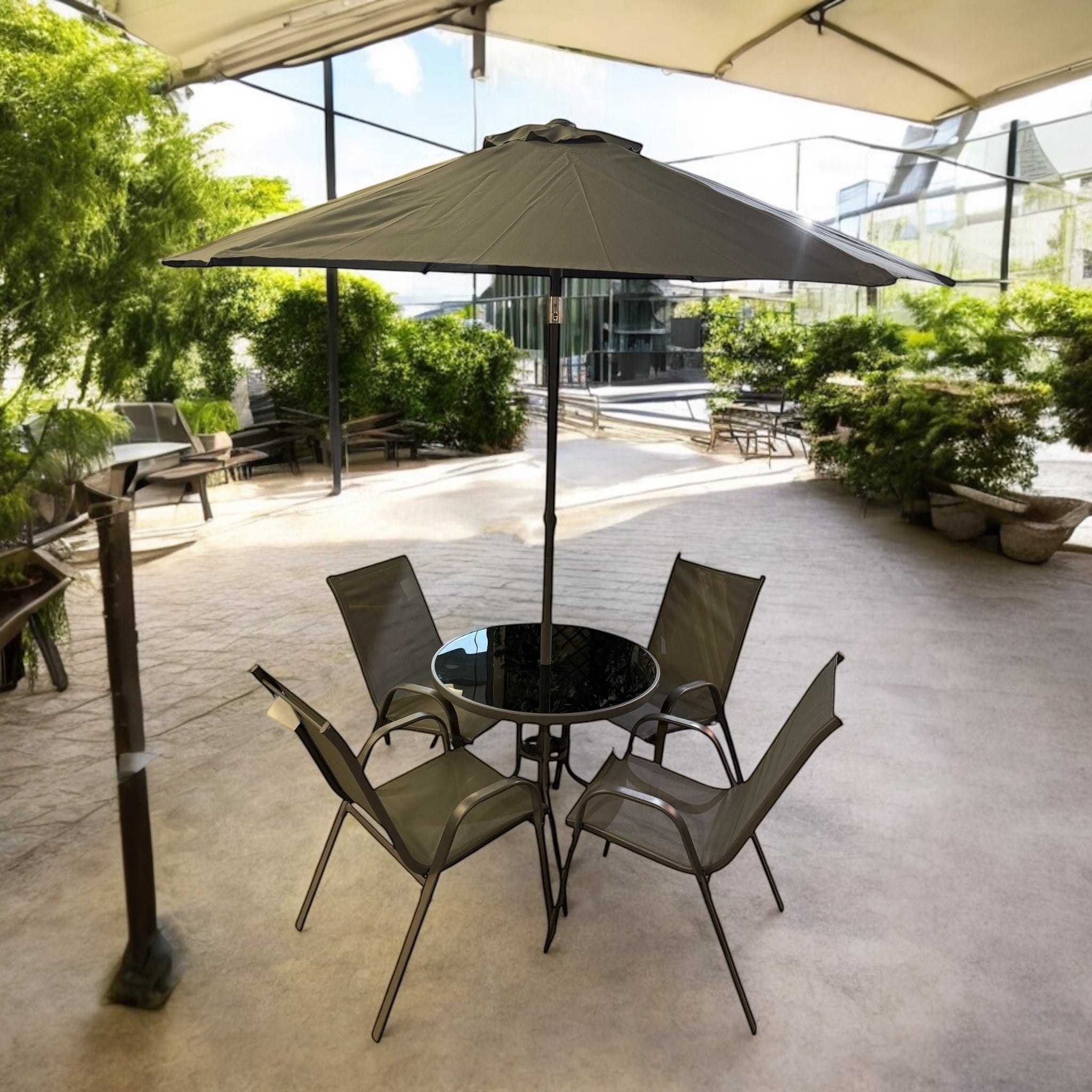 Florina Four Seater Round Patio 
Set