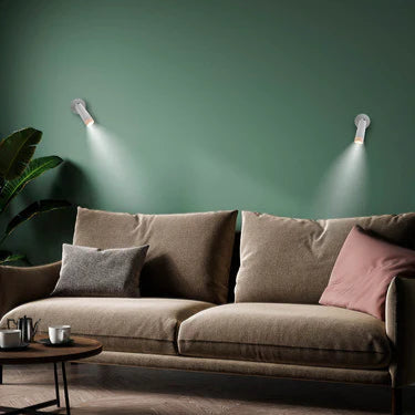 LED Indoor Cordless Portable Wall Light - White