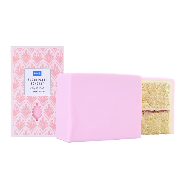 PME Sugar Paste Fondant – Light Pink 250g