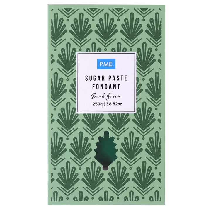 PME Sugar Paste Fondant – Dark Green 250g