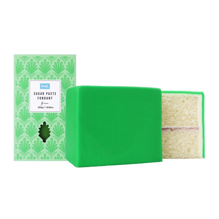 PME Sugar Paste Fondant – Green 250g