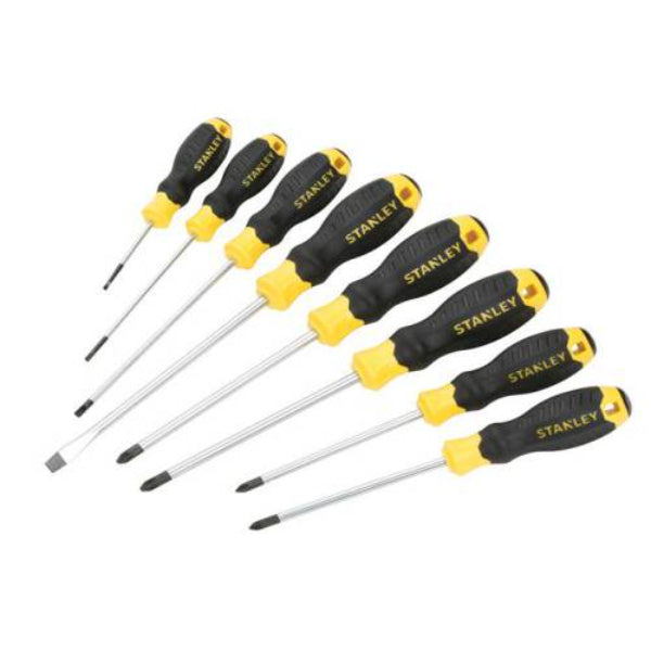 Stanley Cushion Grip Screwdriver Set of 8