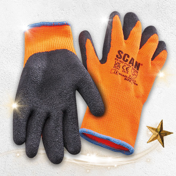 Scan Dipped Thermal Latex Gloves 3 Pairs