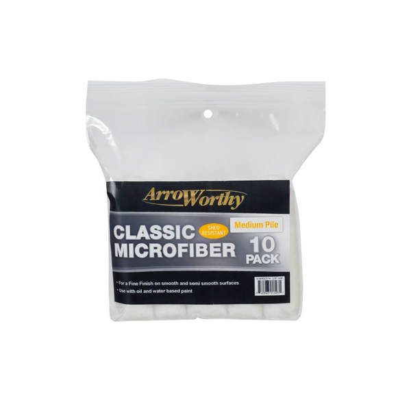 ArroWorthy Classic Mini Roller Sleeves 4 Inch Pack of 10 Medium
