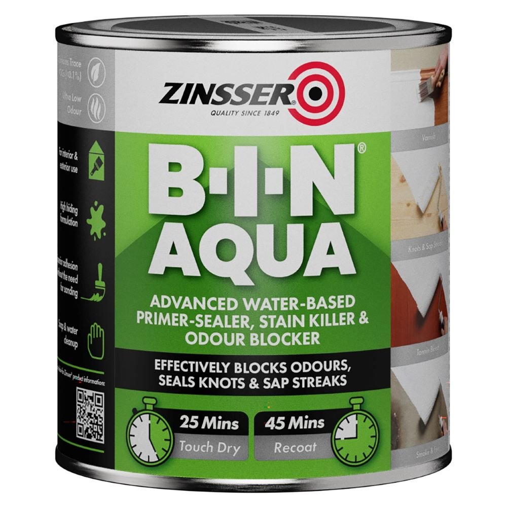 Zinsser BIN Aqua Primer Sealer & Stain Killer