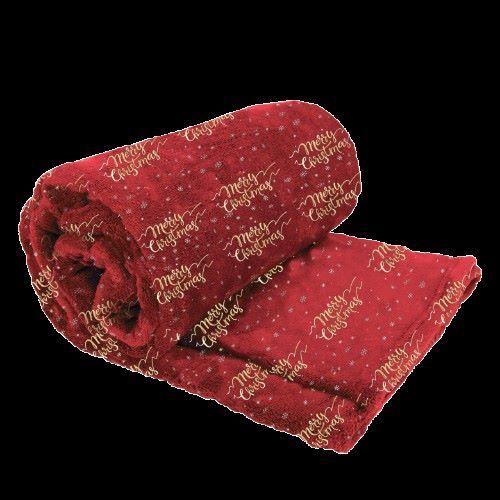 Merry Christmas Throw Red