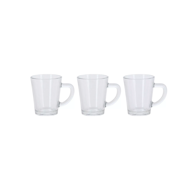Anilar Glass Espresso Mug Set of 3 - 90ml