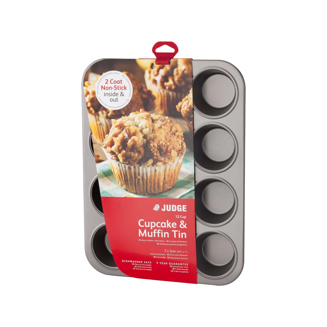 Judge 12 Cup Cupcake & Muffin Tin 7cm x 3xm