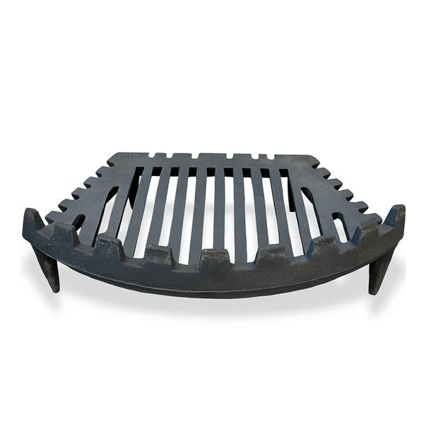Heavy Duty Cast Iron 16 Inch Round Front Fire Grate with Legs