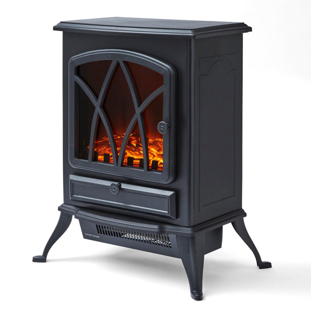 2KW Stirling Black Electric Stove Fire