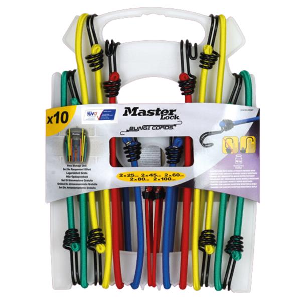 Master Lock 10 Piece Bungee Set