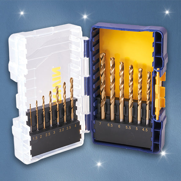 IRWIN HSS Titanium Metal Drill Bit Set 13 Piece