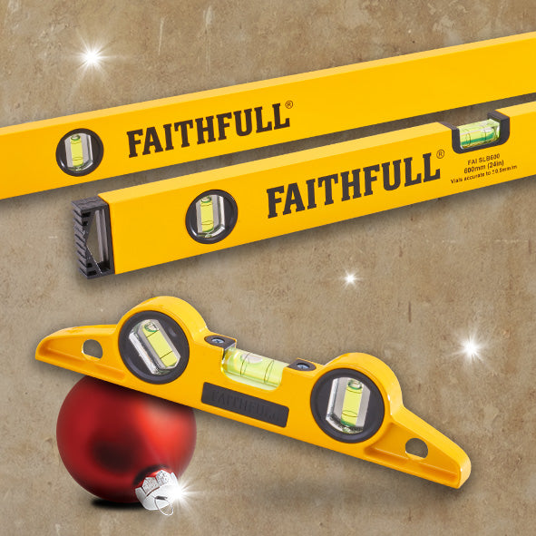 Faithfull 3 Piece Level Set 120cm, 60cm & 24cm Torpedo