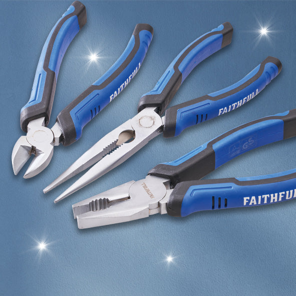 Faithfull 3 Piece Plier Set