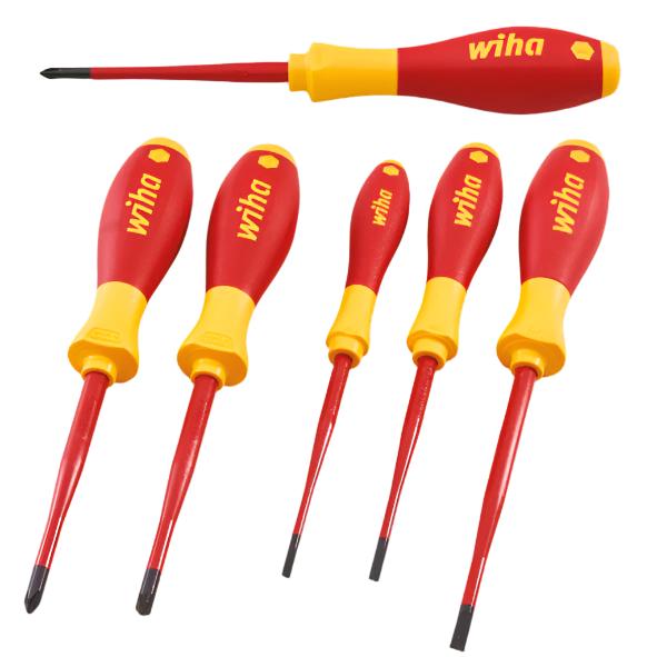 Wiha 6 Piece Slimfix VDE Screwdriver Set