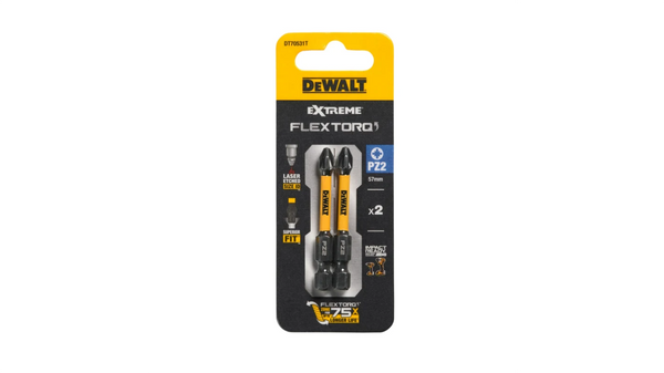 DeWalt 5+2 PZ2 Screwdriver Bit Pack