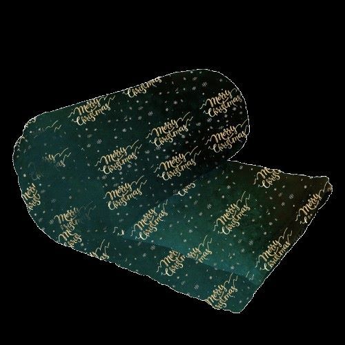 Merry Christmas Throw Green
