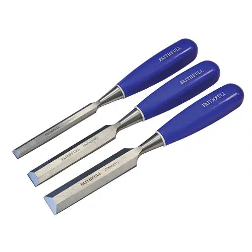 Faithfull 3 Piece Blue Chisel Set