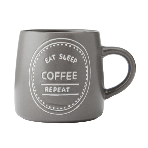 Mikasa Eat Sleep Coffee Repeat Mug, 400ML