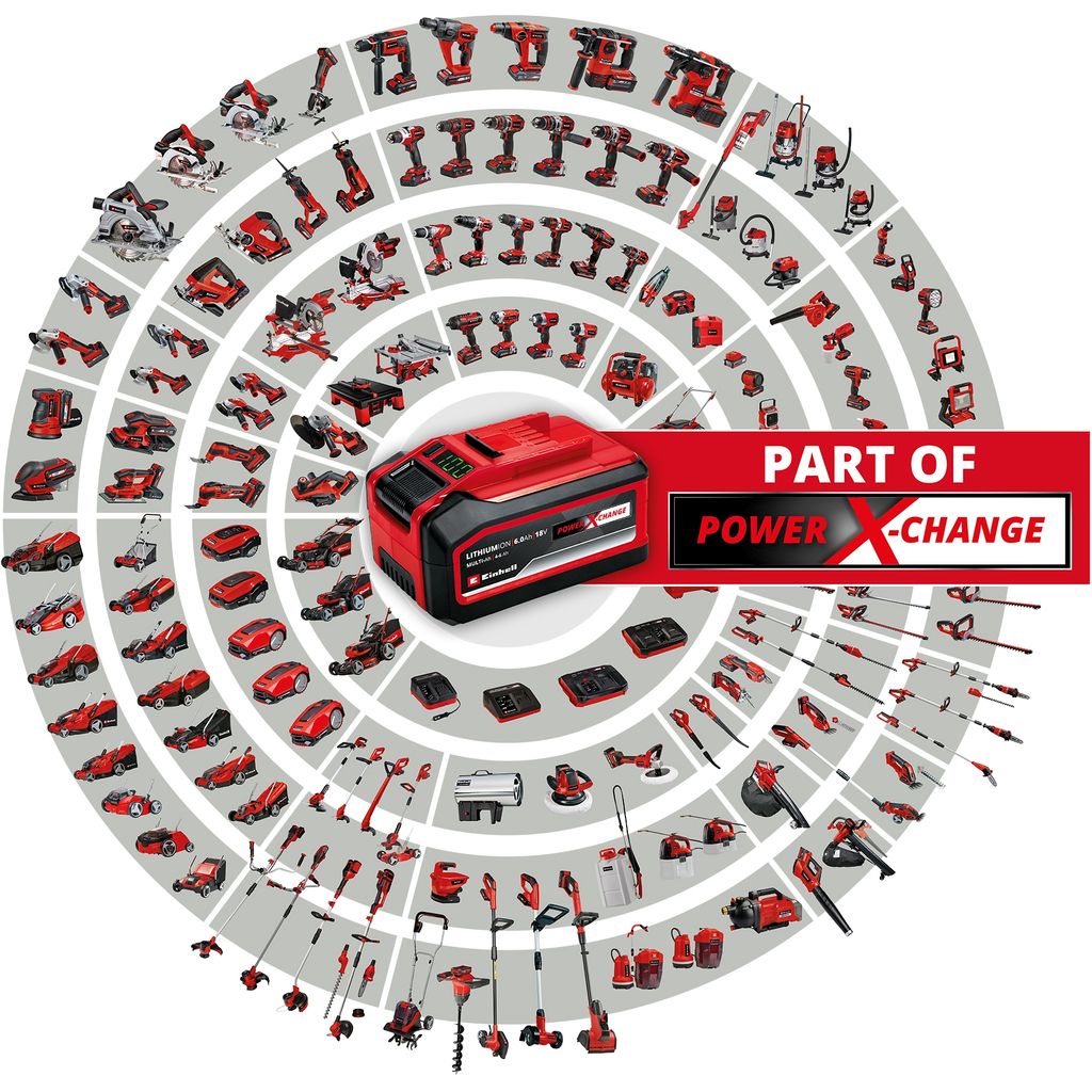Einhell Power X-Change 36V (2x18v) 43cm Cordless Lawn Mower Kit