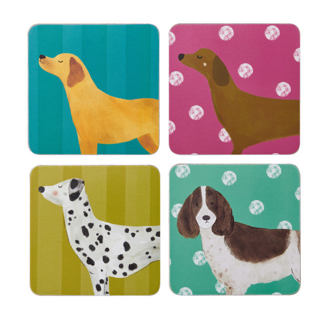 Creative Tops Dog Print Pack of 4 Premium Coasters