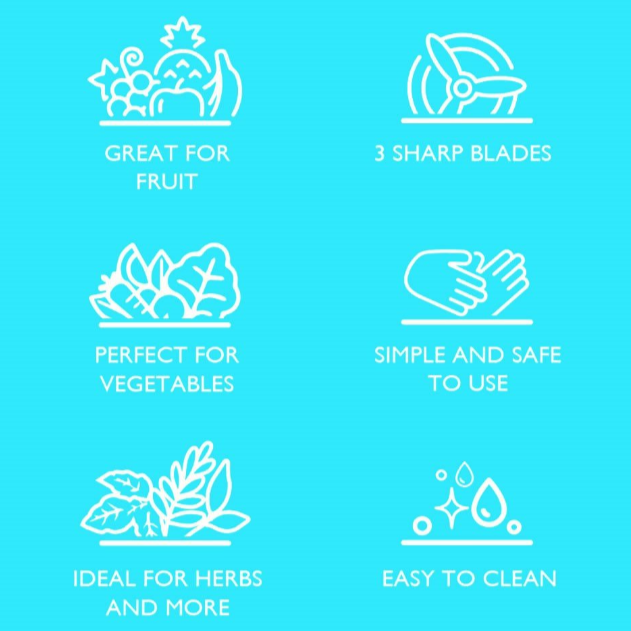 Creative Products Push & Chop Vegetable, Herbs, Fruits